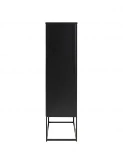 Westwing Collection Armoire industrielle en m&eacute;tal noir Neptun, larg. 80 x haut. 150 cm -Entrée & couloir Soldes Armoire industrielle en metal noir Neptun 4
