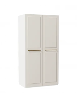 Westwing Collection Armoire modulaire beige Charlotte, larg. 100 cm, variantes multiples, Basic Interior, hauteur 200 cm