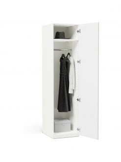 Westwing Collection Armoire modulaire beige Charlotte, larg. 50&nbsp;cm, variantes multiples, Basic Interior, hauteur 200 cm -Entrée & couloir Soldes Armoire modulaire beige Charlotte larg 50 cm variantes multiples 2