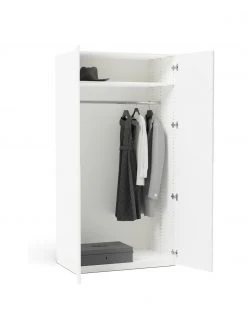 Westwing Collection Armoire modulaire blanche Leon, largeur 100 cm, plusieurs variantes, Basic Interior, hauteur 200 cm -Entrée & couloir Soldes Armoire modulaire blanche Leon largeur 100 cm plusieurs variantes 3