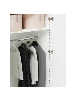 Westwing Collection Armoire modulaire blanche Leon, largeur 100 cm, plusieurs variantes, Basic Interior, hauteur 200 cm -Entrée & couloir Soldes Armoire modulaire blanche Leon largeur 100 cm plusieurs variantes 4