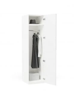 Westwing Collection Armoire modulaire blanche Leon, largeur 50 cm, plusieurs variantes, Basic Interior, hauteur 200 cm -Entrée & couloir Soldes Armoire modulaire blanche Leon largeur 50 cm plusieurs variantes 3
