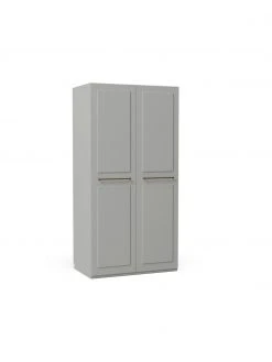 Westwing Collection Armoire modulaire grise Charlotte, larg. 100 cm, plusieurs variantes, Basic Interior, hauteur 200 cm