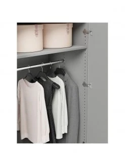 Westwing Collection Armoire modulaire grise Leon, largeur 100 cm, plusieurs variantes, Basic Interior, hauteur 200 cm -Entrée & couloir Soldes Armoire modulaire grise Leon largeur 100 cm plusieurs variantes 3