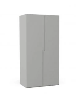 Entrée & couloir Soldes 33 Westwing Collection Armoire modulaire grise Leon, largeur 100 cm, plusieurs variantes, Basic Interior, hauteur 200 cm