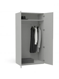 Westwing Collection Armoire modulaire grise Leon, largeur 100&nbsp;cm, plusieurs variantes, Basic Interior, hauteur 200 cm -Entrée & couloir Soldes Armoire modulaire grise Leon largeur 100 cm plusieurs variantes 7