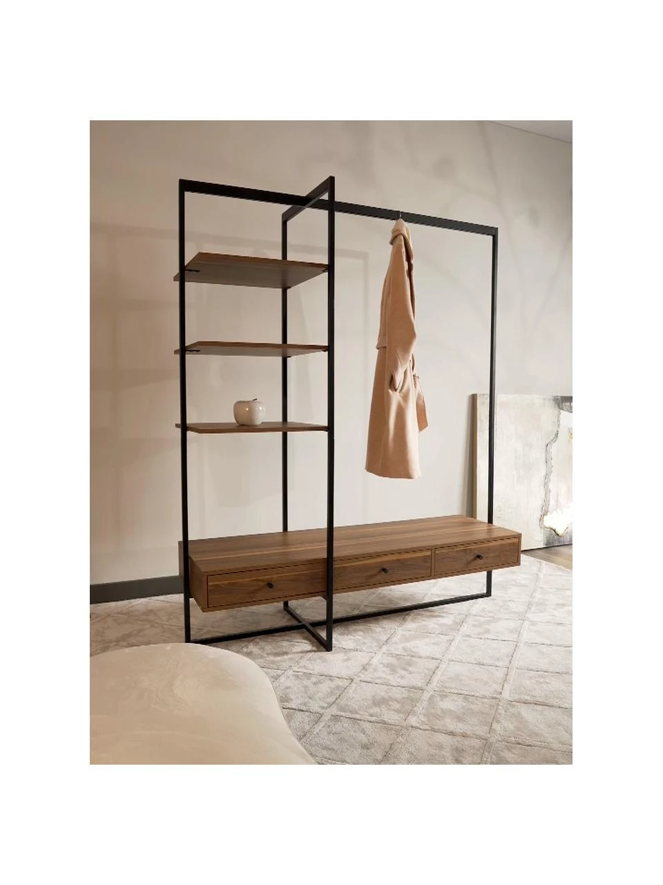 Westwing Collection Armoire ouverte bois et métal Pacey, larg. 150 x haut. 180 cmSeulement 1 produit disponible 2 Westwing Collection Armoire ouverte bois et métal Pacey, larg. 150 x haut. 180 cmSeulement 1 produit disponible – Image 2