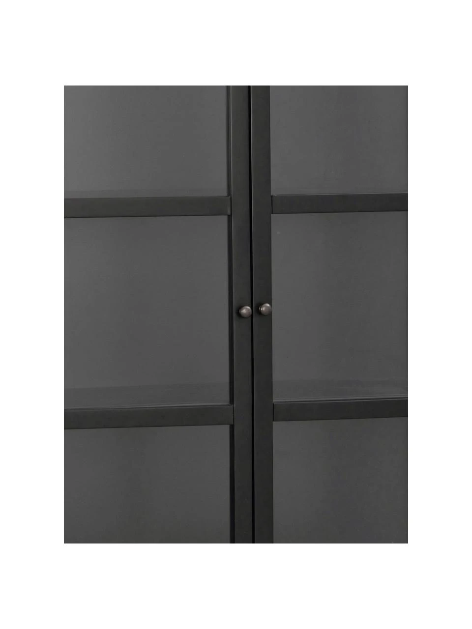 Rowico Armoire vitrée sur pieds métal noir Marshall, larg. 85 x haut. 160 cm 5 Rowico Armoire vitrée sur pieds métal noir Marshall, larg. 85 x haut. 160 cm – Image 5