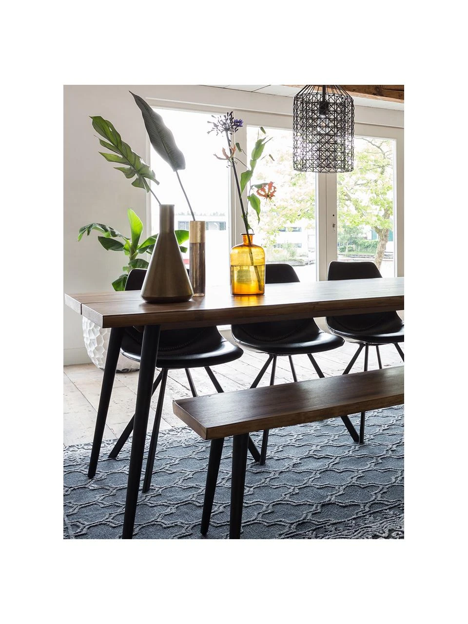 Dutchbone Banc à lignes bois naturel Alagon, larg. 140 x haut. 45 cm 3 Dutchbone Banc à lignes bois naturel Alagon, larg. 140 x haut. 45 cm – Image 3