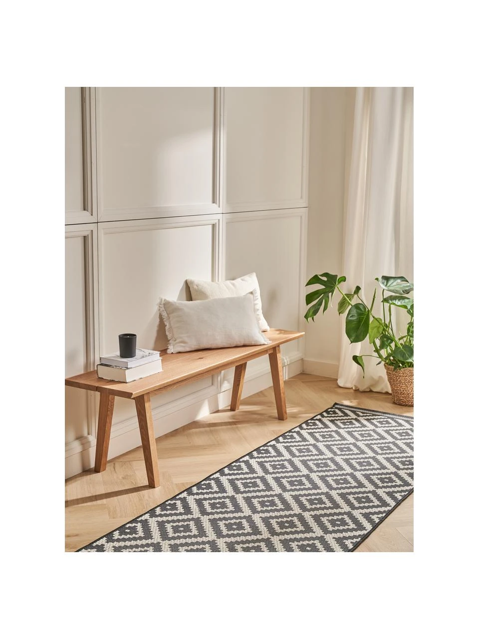 Rowico Banc bois de chêne Melfort, larg. 144 x haut. 45 cm 2 Rowico Banc bois de chêne Melfort, larg. 144 x haut. 45 cm – Image 2