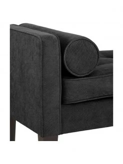 Banc bout de lit capitonné noir/blanc Mia, larg. 115 x haut. 61 cm -Entrée & couloir Soldes Banc bout de lit capitonne noirblanc Mia 4