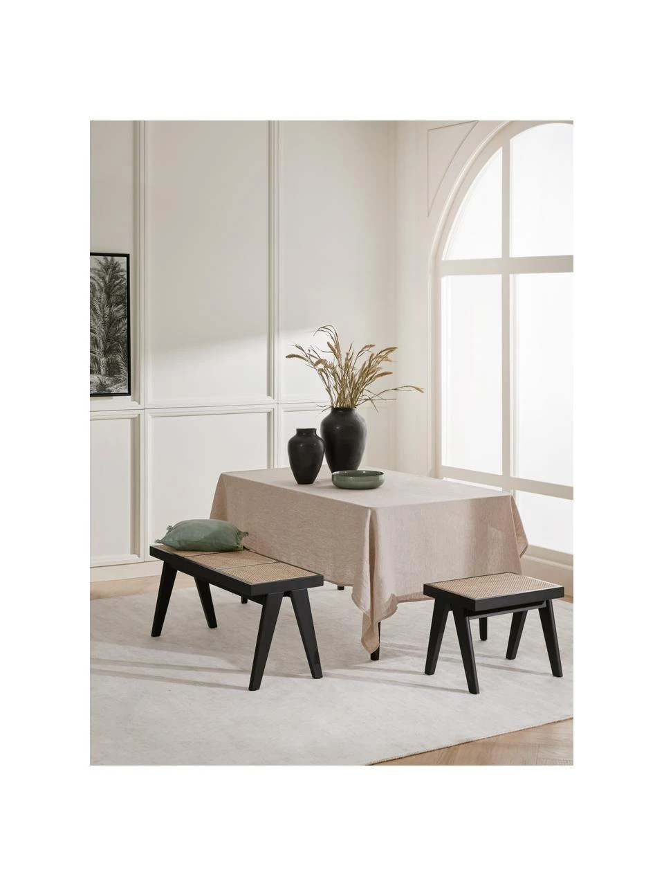 Westwing Collection Banc cannage Sissi, larg. 110 x haut. 48 cm 4 Westwing Collection Banc cannage Sissi, larg. 110 x haut. 48 cm – Image 4