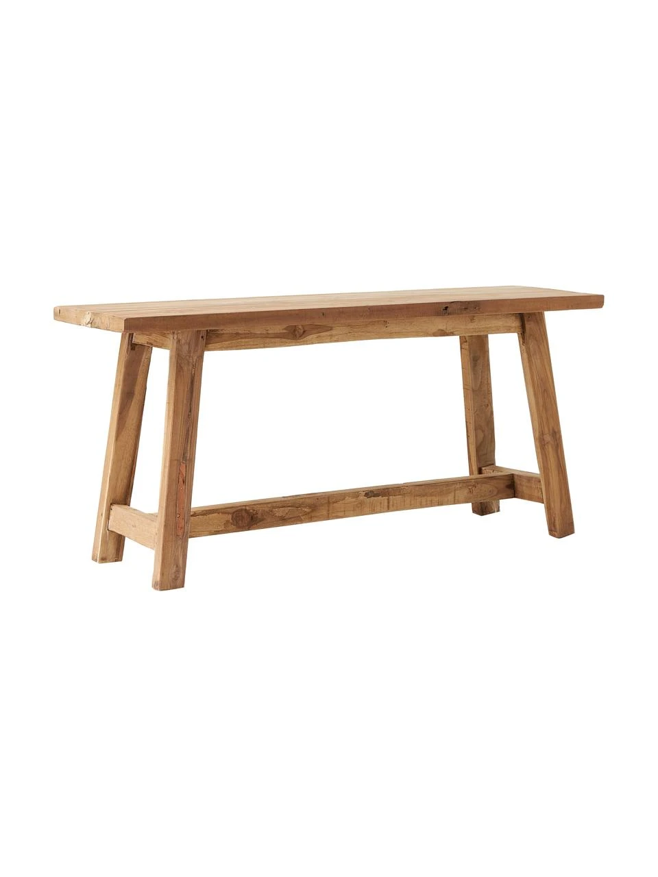 Westwing Collection Banc décoratif teck recyclé Lawas, larg. 100 x haut. 46 cm 1 Westwing Collection Banc décoratif teck recyclé Lawas, larg. 100 x haut. 46 cm