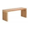 Banc en bois de teck Rib, larg. 104 x haut. 43 cm