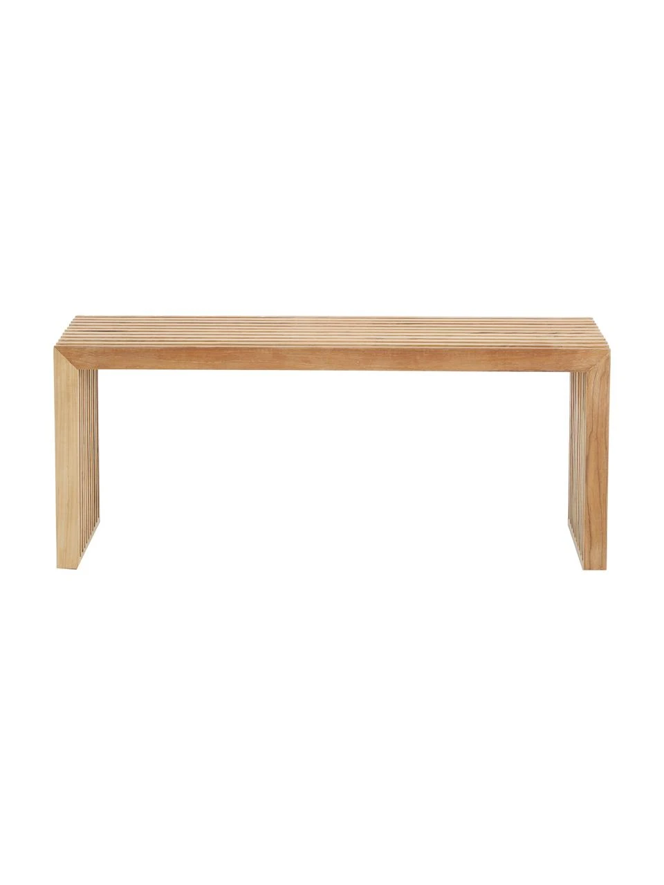 Banc en bois de teck Rib, larg. 104 x haut. 43 cm 5 Banc en bois de teck Rib, larg. 104 x haut. 43 cm – Image 5