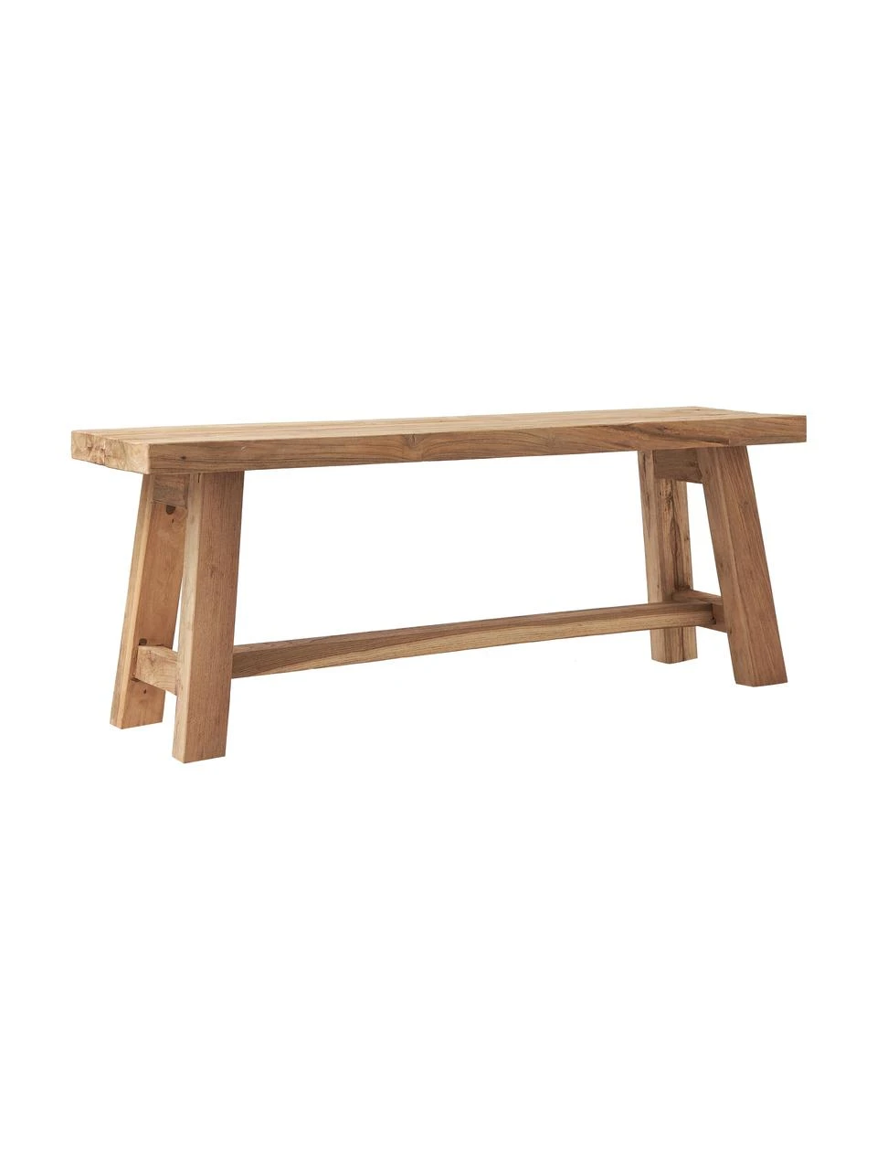 Westwing Collection Banc en bois de teck recyclé Dekorative, larg. 120 x haut. 45 cm 1 Westwing Collection Banc en bois de teck recyclé Dekorative, larg. 120 x haut. 45 cm