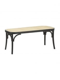 Westwing Collection Banc en cannage Franz, larg. 110 x haut. 47 cm