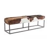 Kare Design Banc en peau de chèvre Country Life, larg. 140 x haut. 47 cm
