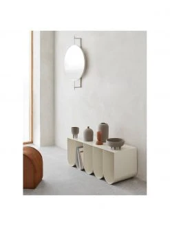 Banc métal blanc Curved, larg. 110 x long. 42 cm -Entrée & couloir Soldes Banc metal blanc Curved 4