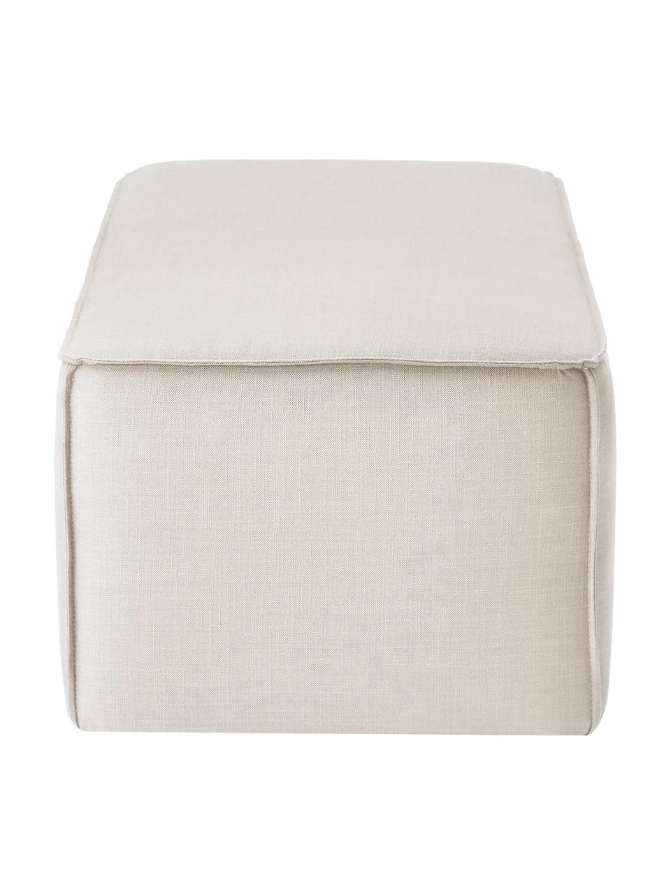 Westwing Collection Banc rembourré beige clair Sanja, larg. 122 x prof. 54 cm 4 Westwing Collection Banc rembourré beige clair Sanja, larg. 122 x prof. 54 cm – Image 4