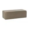 Westwing Collection Banc rembourré beige foncé Sanja, larg. 122 x prof. 54 cm