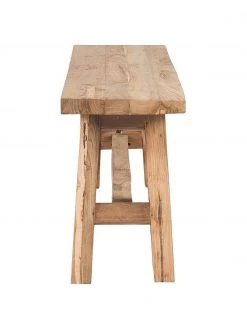 Westwing Collection Banc teck recycl&eacute; Lawas, larg. 180 x haut. 45 cm -Entrée & couloir Soldes Banc teck recycle Lawas 4