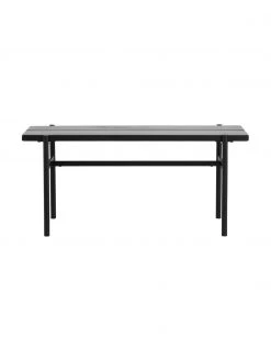 Nordal Banquette bois noir Mara, larg. 100 x haut. 46 cmDisponibilité limitée
