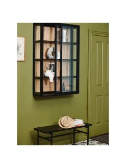 Nordal Banquette bois noir Mara, larg. 100 x haut. 46 cmDisponibilité limitée -Entrée & couloir Soldes Banquette bois noir Mara 3