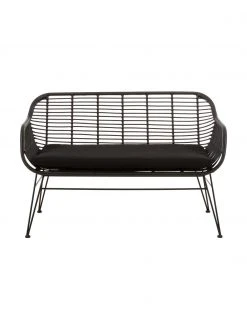 Westwing Collection Banquette en polyrotin Costa, larg. 126 x haut. 81 cm -Entrée & couloir Soldes Banquette en polyrotin Costa 8