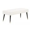Westwing Collection Banquette en velours Beverly, larg. 110 x haut. 46 cm