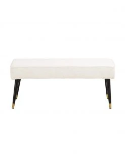 Westwing Collection Banquette en velours Beverly, larg. 110 x haut. 46 cm 9 Westwing Collection Banquette en velours Beverly, larg. 110 x haut. 46 cm -Entrée & couloir Soldes Banquette en velours Beverly 3