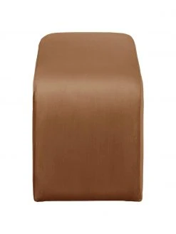 Westwing Collection Banquette moderne velours brun Penelope, larg. 110 x haut. 46 cm -Entrée & couloir Soldes Banquette moderne velours brun Penelope 4