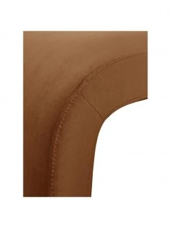 Westwing Collection Banquette moderne velours brun Penelope, larg. 110 x haut. 46 cm -Entrée & couloir Soldes Banquette moderne velours brun Penelope 5