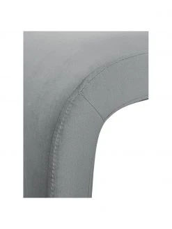 Westwing Collection Banquette moderne velours grise Penelope, larg. 110 x haut. 45 cm -Entrée & couloir Soldes Banquette moderne velours grise Penelope 5