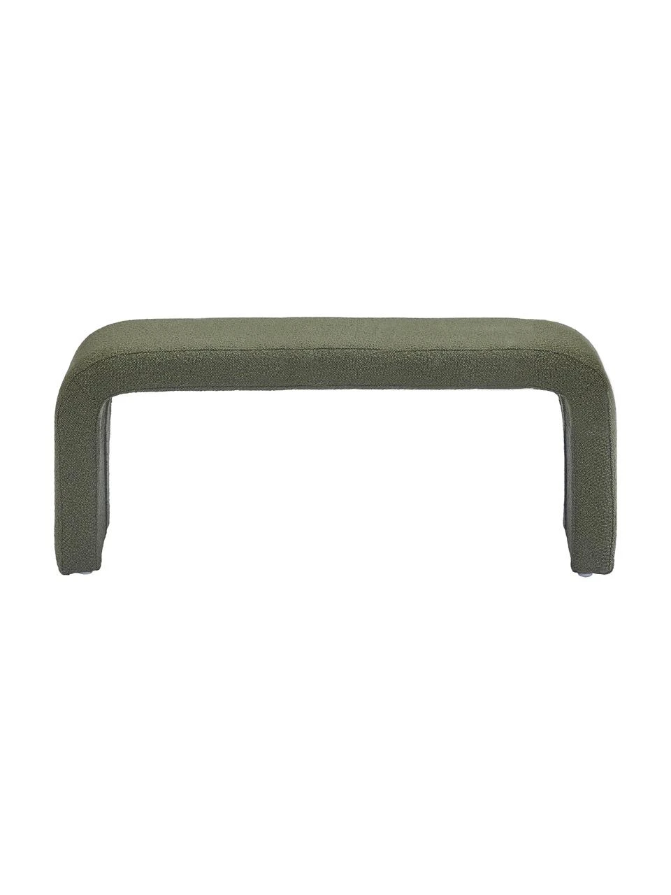 Westwing Collection Banquette moderne verte en tissu bouclé Penelope, larg. 110 x haut. 46 cm 3 Westwing Collection Banquette moderne verte en tissu bouclé Penelope, larg. 110 x haut. 46 cm – Image 3