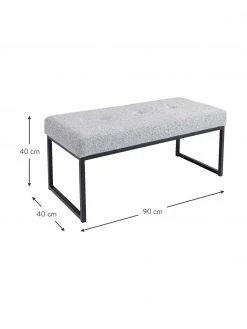 Kare Design Banquette rembourrée blanche Smart Dolce, larg. 90 x haut. 40 cm -Entrée & couloir Soldes Banquette rembourree blanche Smart Dolce 2