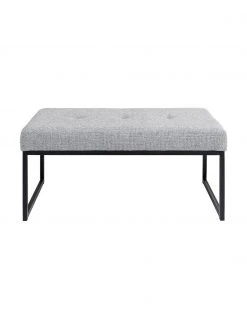 Kare Design Banquette rembourrée blanche Smart Dolce, larg. 90 x haut. 40 cm