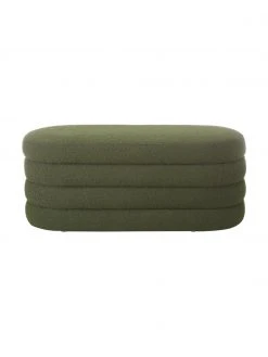 Westwing Collection Banquette tissu bouclé vert Alto, larg. 110 x haut. 47 cm 9 Westwing Collection Banquette tissu bouclé vert Alto, larg. 110 x haut. 47 cm -Entrée & couloir Soldes Banquette tissu boucle vert Alto 3