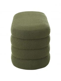 Westwing Collection Banquette tissu bouclé vert Alto, larg. 110 x haut. 47 cm 10 Westwing Collection Banquette tissu bouclé vert Alto, larg. 110 x haut. 47 cm -Entrée & couloir Soldes Banquette tissu boucle vert Alto 4