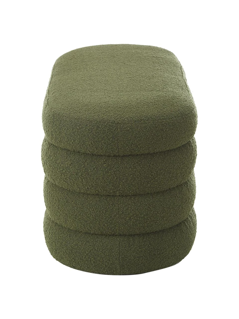 Westwing Collection Banquette tissu bouclé vert Alto, larg. 110 x haut. 47 cm 5 Westwing Collection Banquette tissu bouclé vert Alto, larg. 110 x haut. 47 cm – Image 5