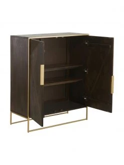 Westwing Collection Buffet bois massif Harry, larg. 100 x haut. 120 cm -Entrée & couloir Soldes Buffet bois massif Harry 5