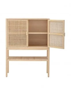 Bloomingville Buffet haut avec cannage Sanna, larg. 90 x haut. 120 cm 10 Bloomingville Buffet haut avec cannage Sanna, larg. 90 x haut. 120 cm -Entrée & couloir Soldes Buffet haut avec cannage Sanna 4