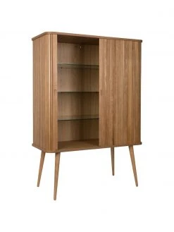 Zuiver Buffet haut design r&eacute;tro Barbier, larg. 100 x haut. 140 cm -Entrée & couloir Soldes Buffet haut design retro Barbier 4