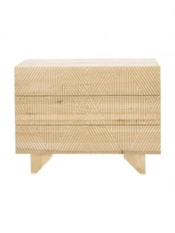 Westwing Collection Commode bois de ch&ecirc;ne massif avec tiroirs Louis, larg. 100 x haut. 75 cm -Entrée & couloir Soldes Commode bois de chene massif avec tiroirs Louis 4