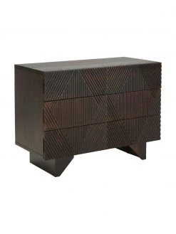 Westwing Collection Commode bois de manguier massif Louis, larg. 100 x haut. 75 cm