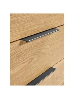 Commode plaquée chêne Stellar, larg. 100 x haut. 90 cm -Entrée & couloir Soldes Commode plaquee chene Stellar 4