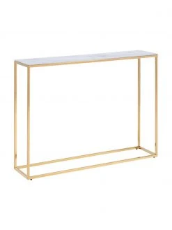 Console aspect marbre Aruba, larg. 110 x haut. 81 cm