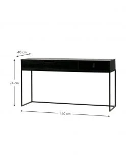 Console avec 2 tiroirs Silas, larg. 140 x prof. 40 cm 8 Console avec 2 tiroirs Silas, larg. 140 x prof. 40 cm -Entrée & couloir Soldes Console avec 2 tiroirs Silas 2