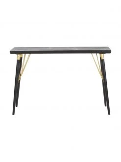 Nordal Console avec éléments couleur dorée Jana, larg. 120 x prof. 40 cmDisponibilité limitée -Entrée & couloir Soldes Console avec elements couleur doree Jana 3