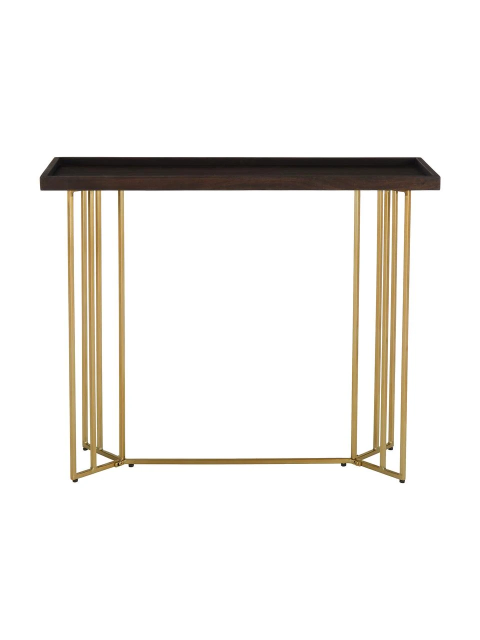 Westwing Collection Console avec plateau en bois massif Luca, larg. 100 x prof. 35 cm 4 Westwing Collection Console avec plateau en bois massif Luca, larg. 100 x prof. 35 cm – Image 4